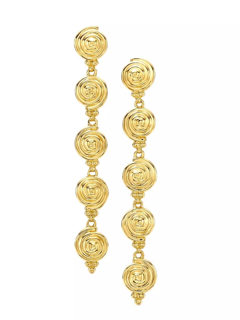Temple St. Clair Classic 18K Gold Spiral Multi-Drop Earrings 1