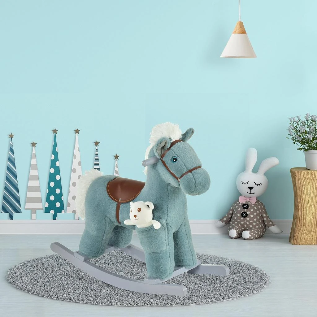 BreeBe Soft Plush Rocking Horse for Toddlers 2