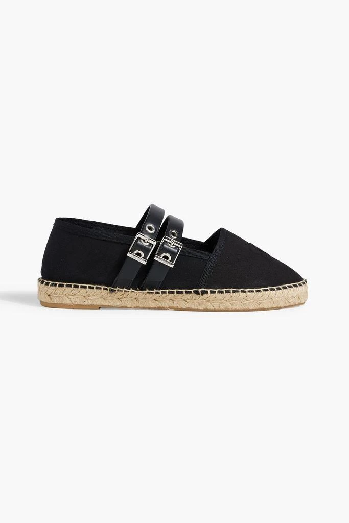 Ganni Buckled canvas espadrilles 1
