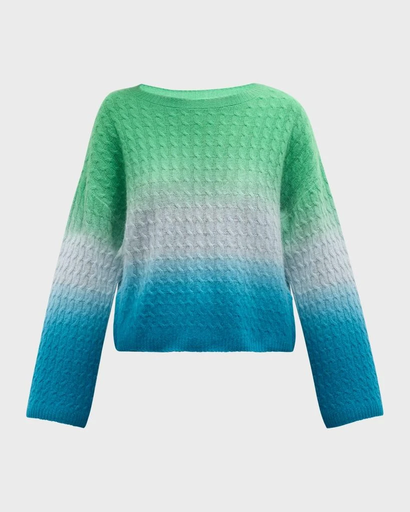 Naadam Cashmere Ombre Cable-Knit Sweater 1