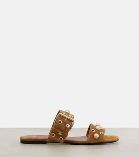 Valentino Nellcôte studded suede sandals 4
