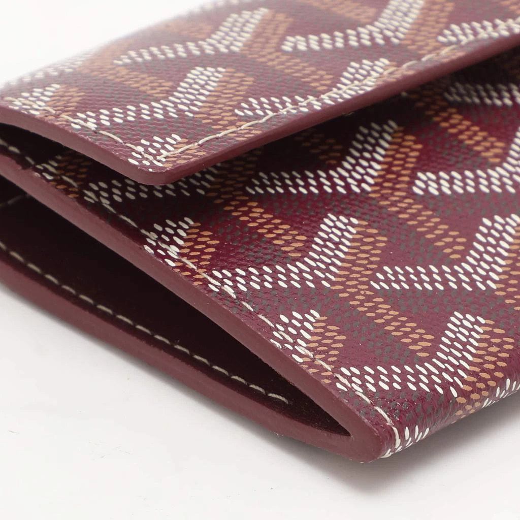 Goyard Goyard Burgundy Goyardine Coated Canvas Marigny Wallet 12