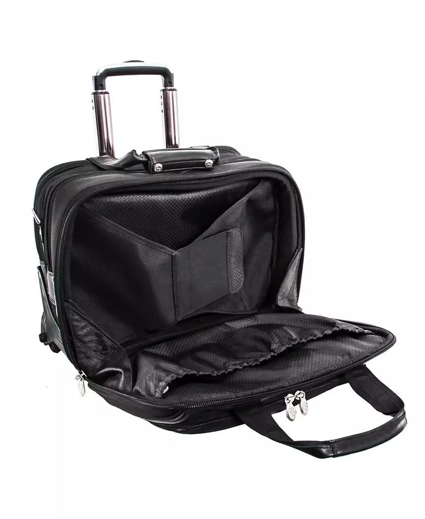 McKlein Chicago, 15" Patented Detachable -Wheeled Laptop Briefcase 8