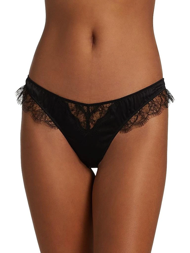 Kiki De Montparnasse Lace Inset Thong 3