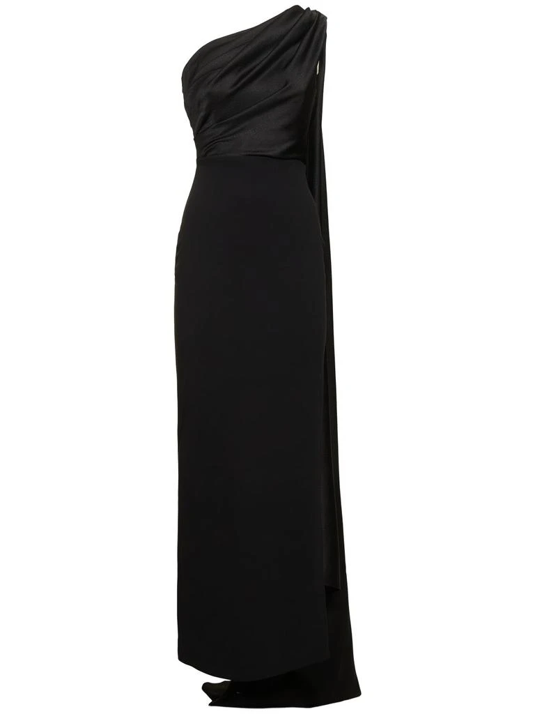 SOLACE LONDON Yeva Crepe Maxi Dress 1