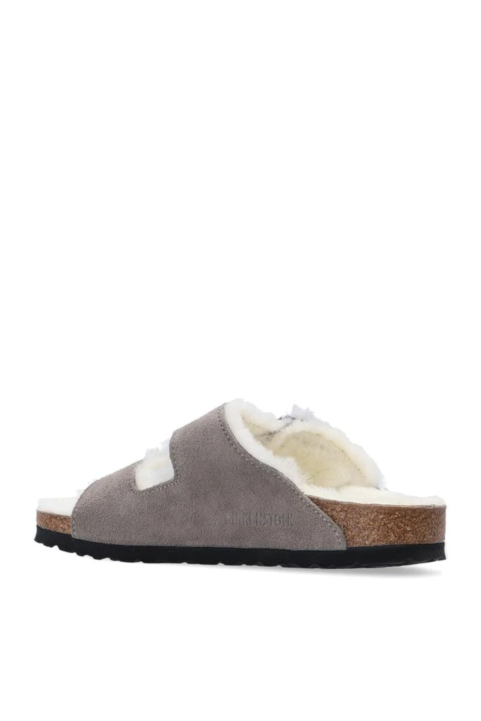 Birkenstock ‘Arizona Fur’ suede slides 5