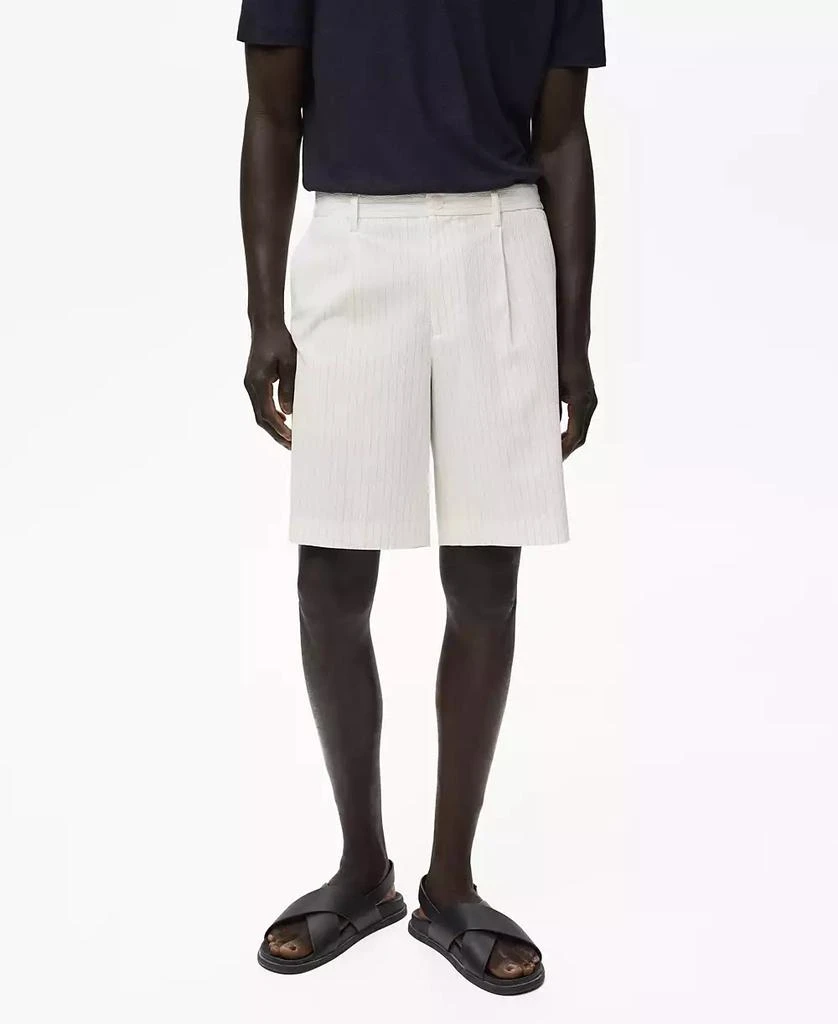 Mango Men's Slim-Fit Chino Cotton Bermuda Shorts 1