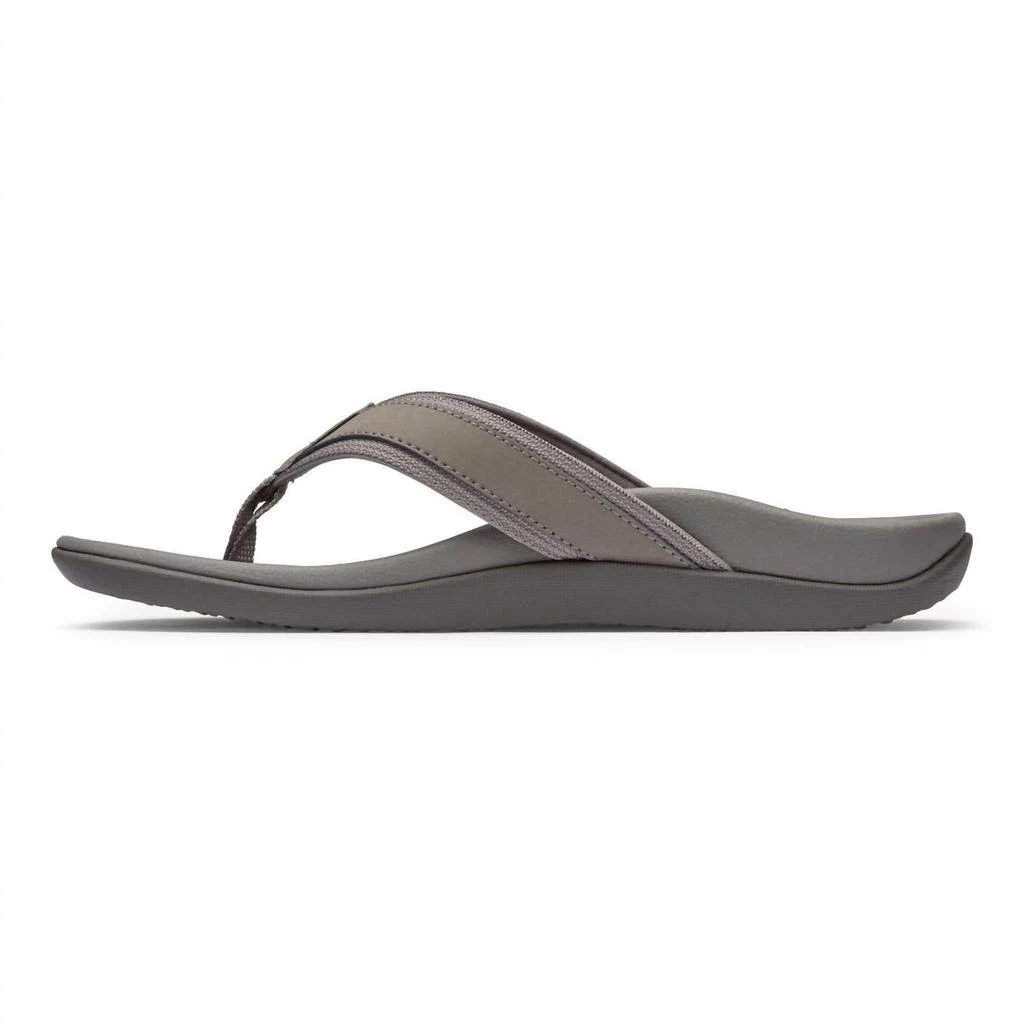 VIONIC Men's Tide Toe Post Sandal In Charcoal 3