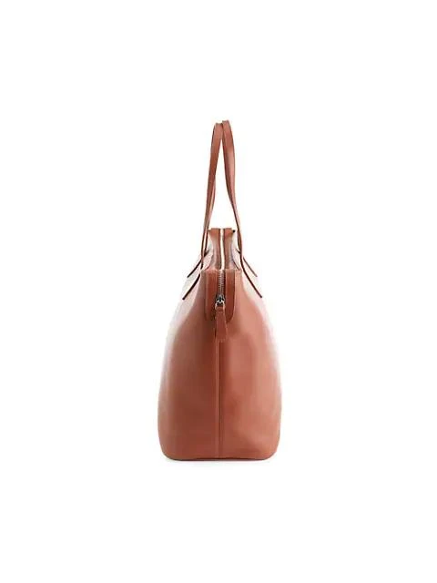 Royce New York Pebble Grain Wide Tote Bag 3