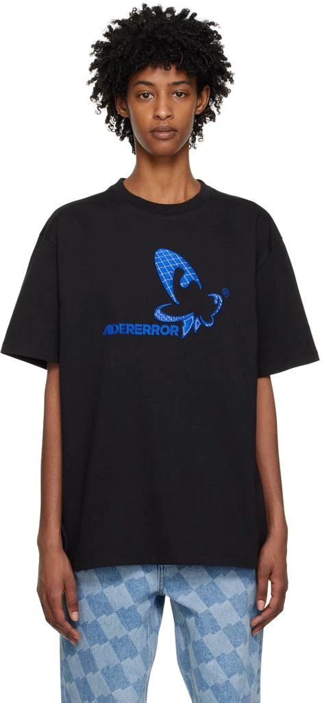 ADER error Black Butterfly T-Shirt 1