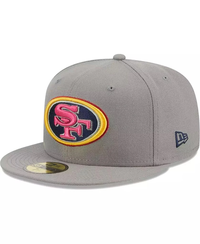 New Era Men's Gray San Francisco 49ers Color Pack 59FIFTY Fitted Hat 3
