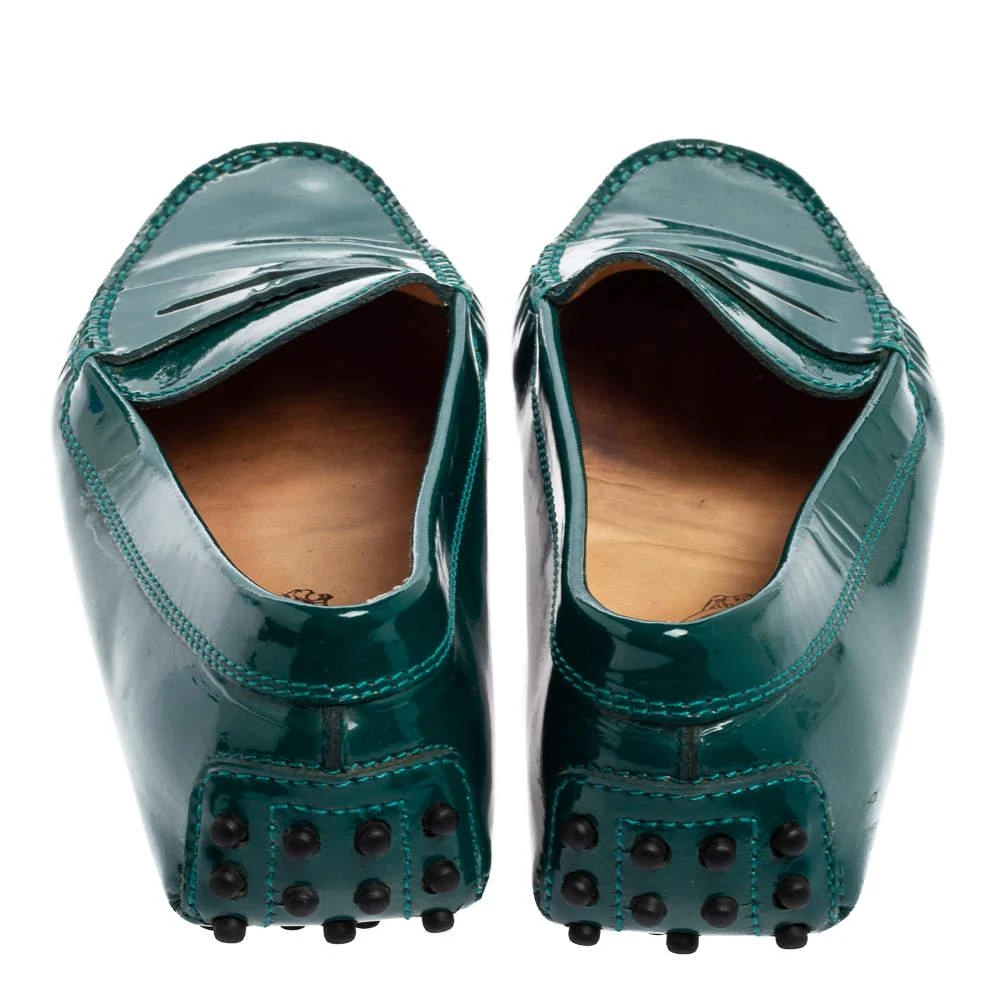 Tod's Tod's Green Patent Leather Gommini Penny Loafers Size 36 5