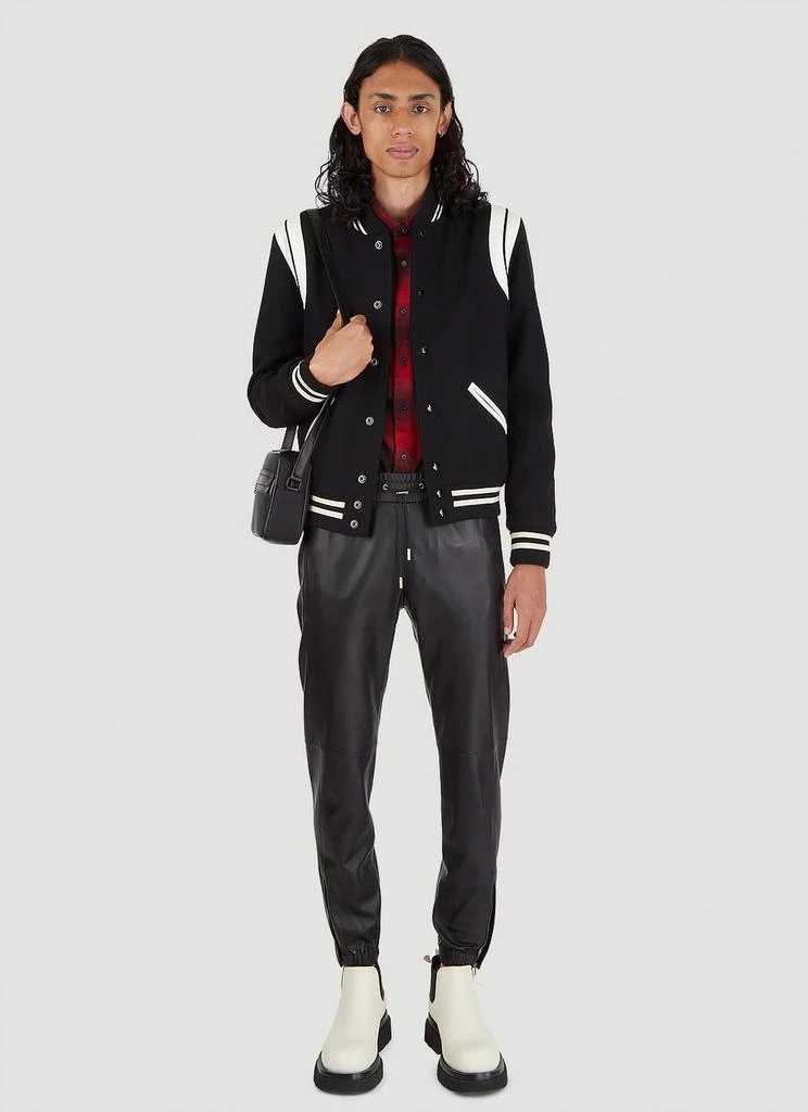 Yves Saint Laurent Teddy Varsity Bomber Jacket 2