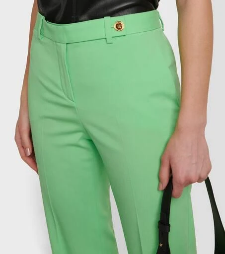 Versace Medusa wool straight pants 4