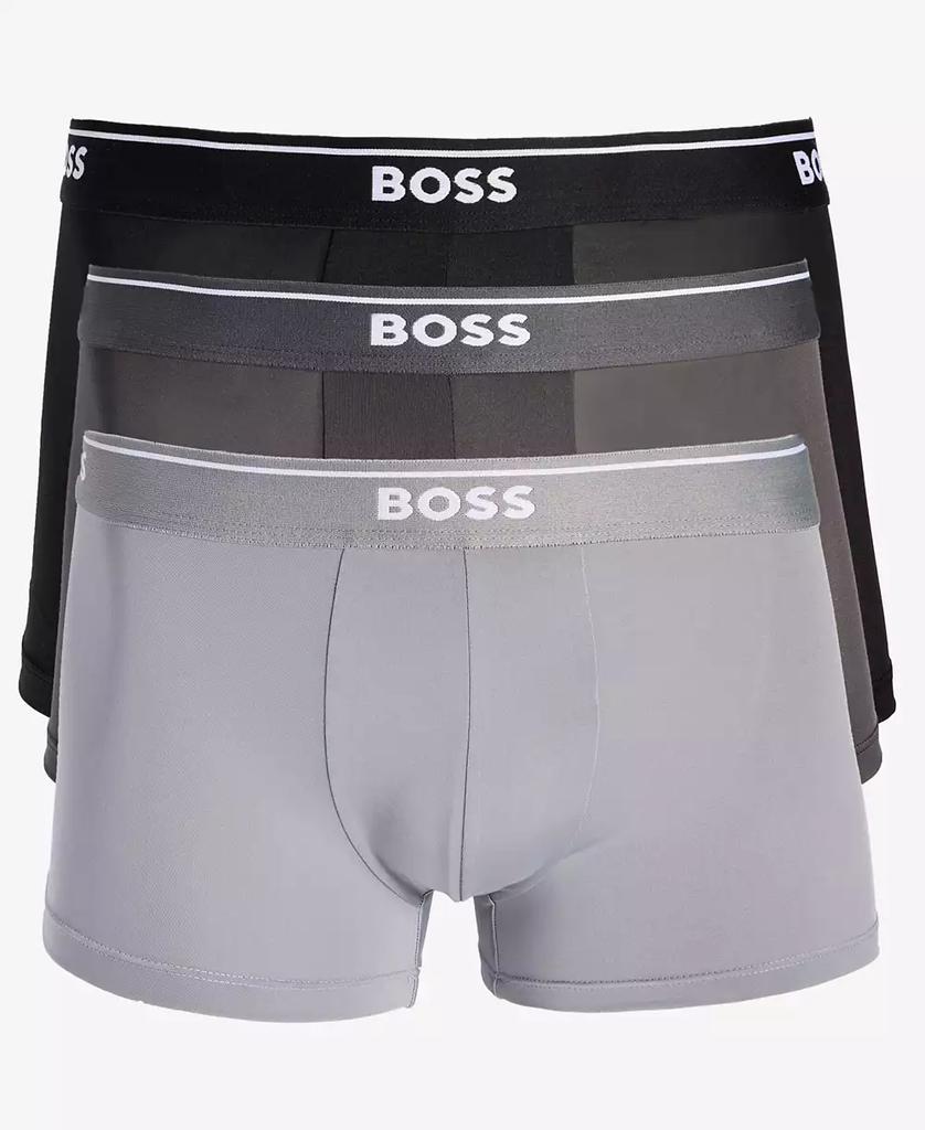 Hugo Boss Men's 3-Pk. Logo Waistband Trunks