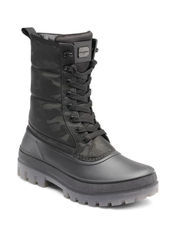 Karl Lagerfeld Paris Camouflage Nylon Duck Boots 2