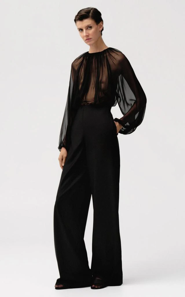 Sophie et Voila SEV - Wool Wide-Leg Pants - Black - FR 36 - Moda Operandi 1