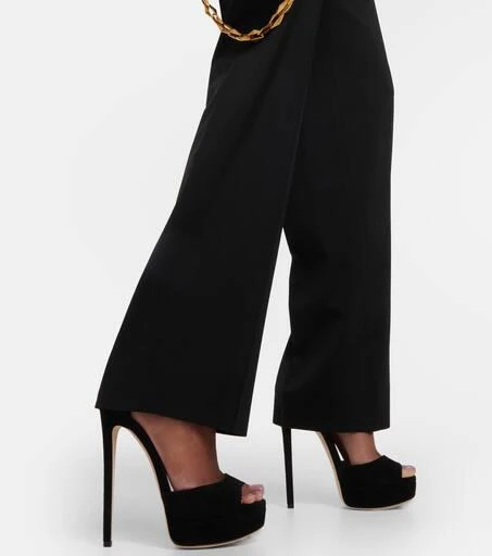 Jimmy Choo Max 150 suede platform sandals 4