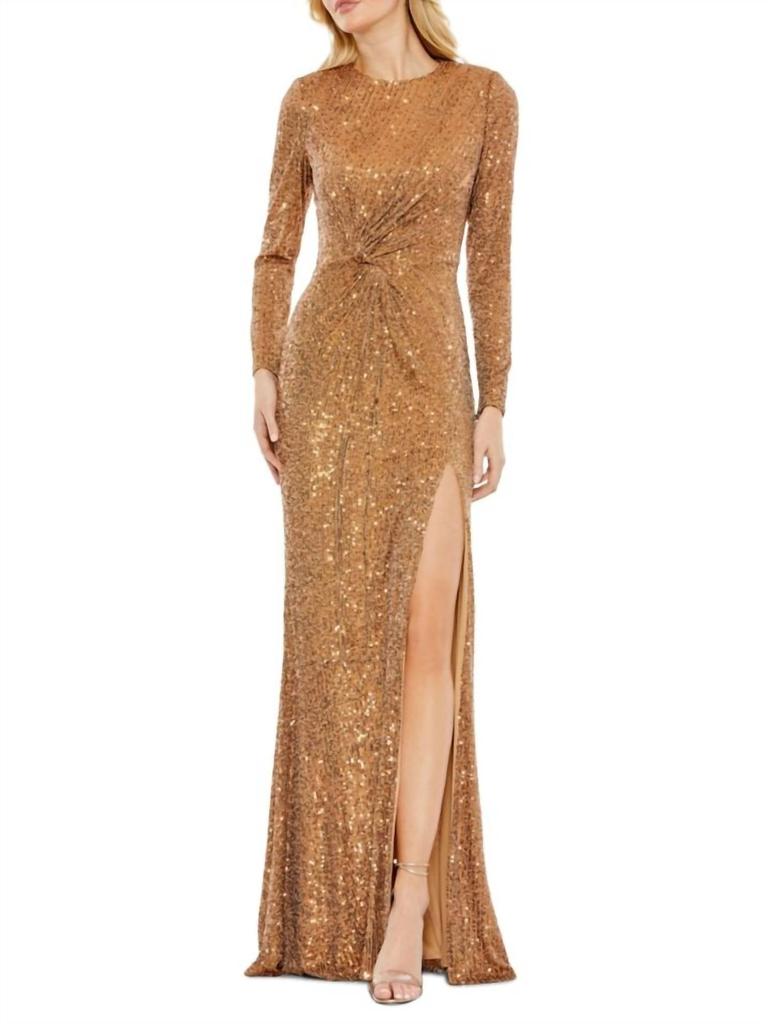 Ieena for Mac Duggal Ieena For Mac Duggal - Sequin Twist Gown