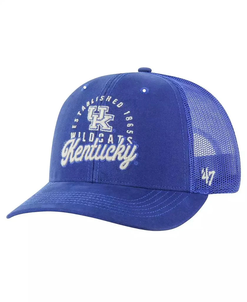 47 Brand Men's Royal Kentucky Wildcats Pitstop Trucker Adjustable Hat 1