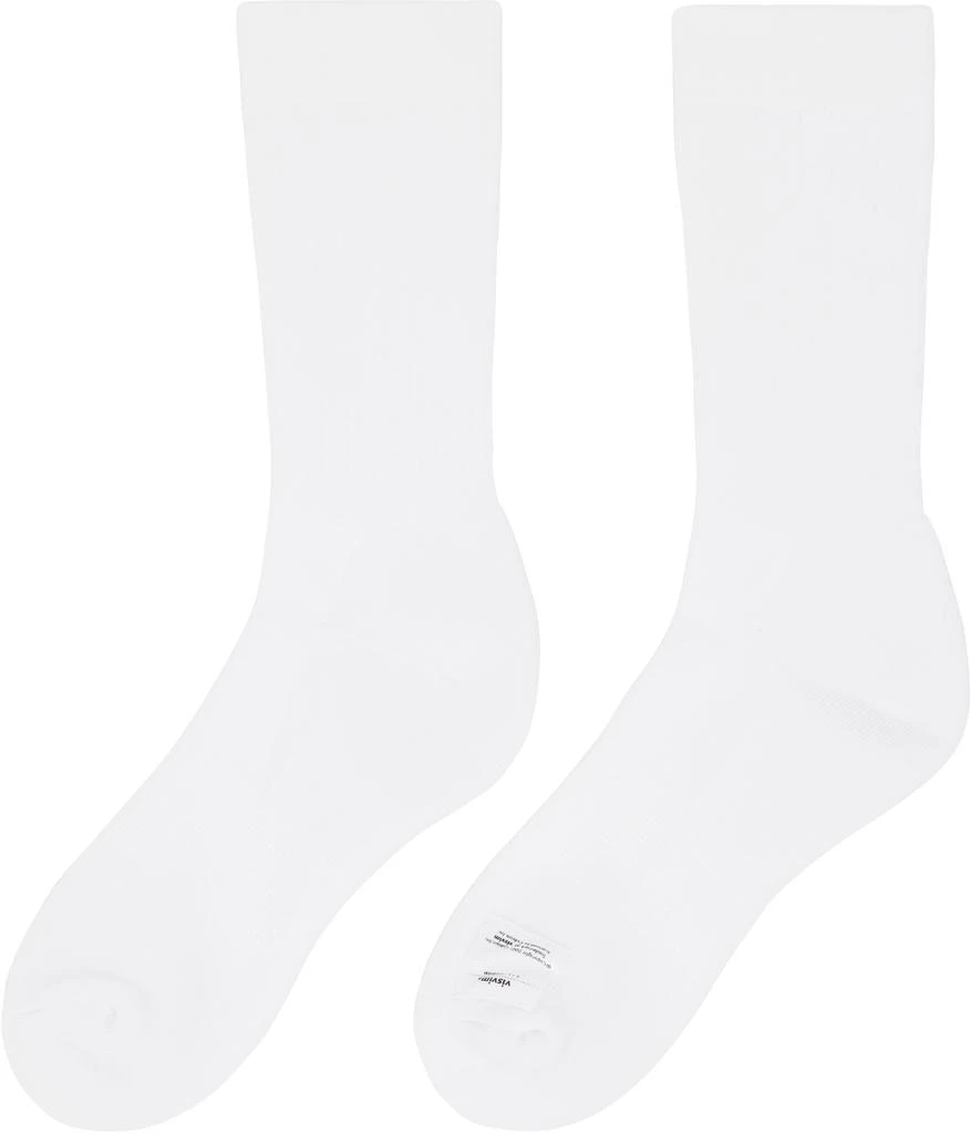 VisVim Two-Pack White Achilles Hi Socks 3