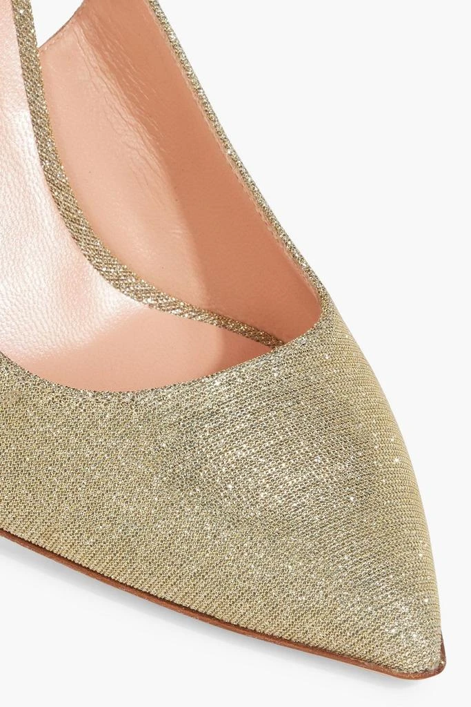 Rupert Sanderson Diana iridescent lamé slingback pumps 4