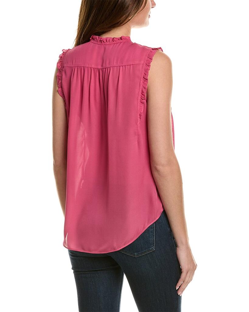 Go by go Silk Go> by GoSilk Ruffle Silk Blouse