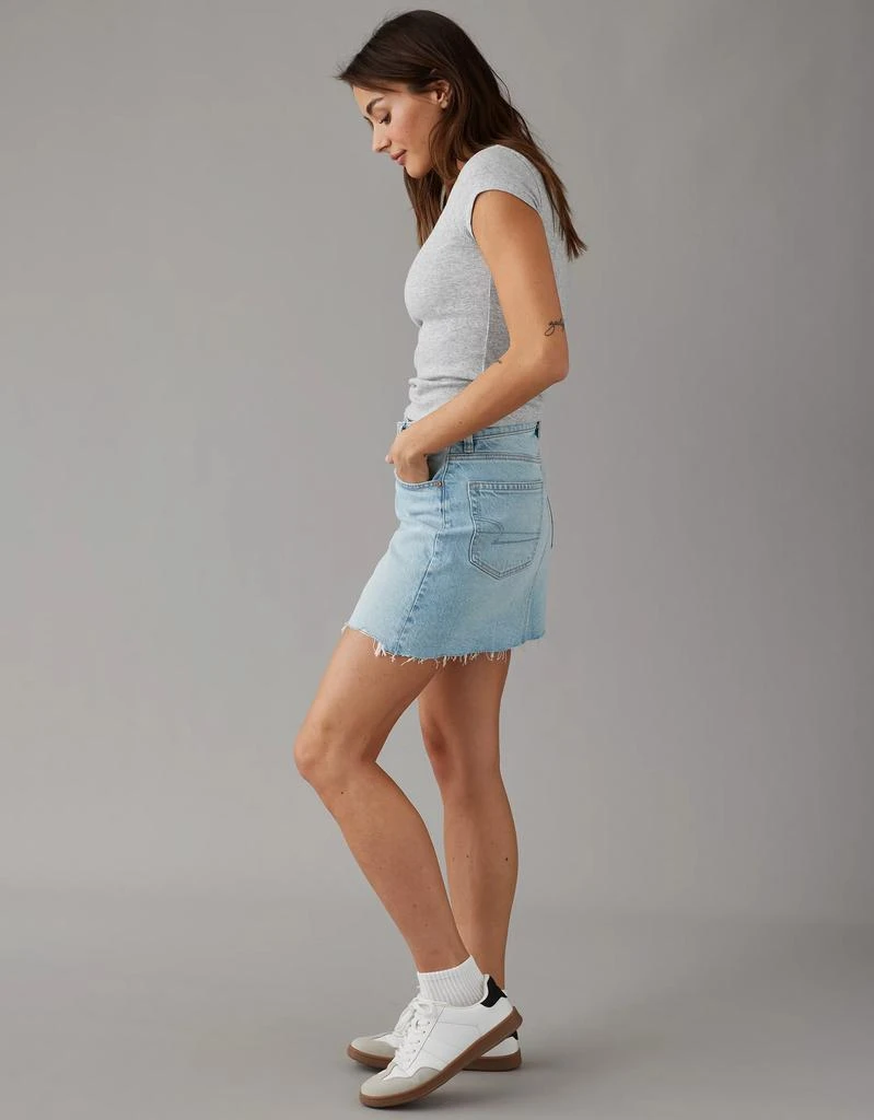 AE AE Stretch Crossover High-Waisted Perfect Denim Mini Skirt 5
