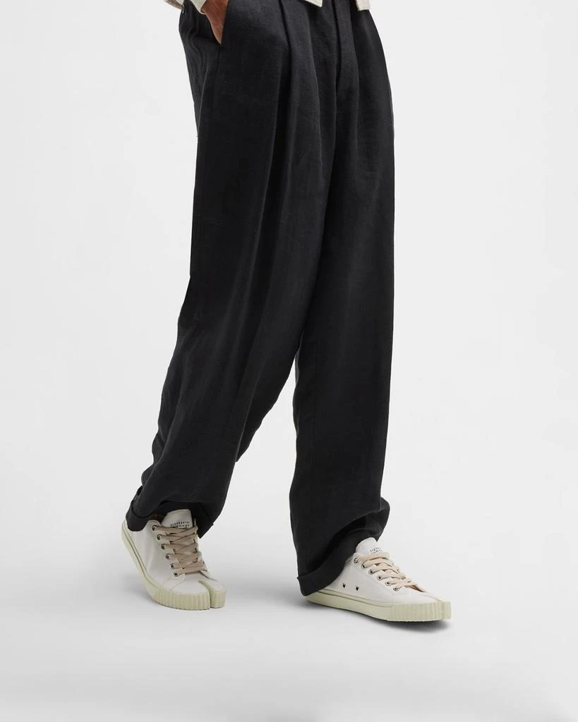 MAISON MARGIELA Men's Tabi Split-Toe  Canvas Low-Top Sneakers 2