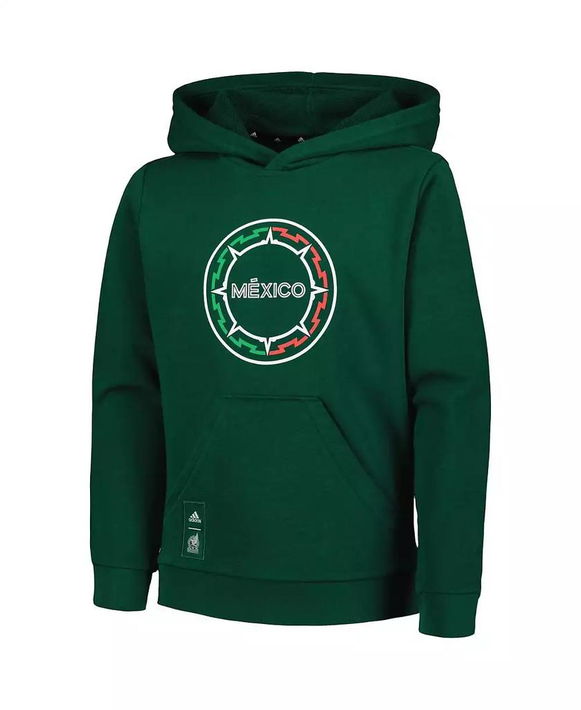 Adidas Big Boys Green Mexico National Team Pullover Hoodie