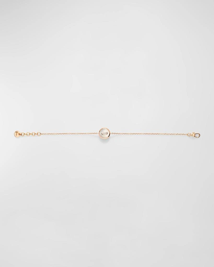 Pomellato 18K Rose Gold Dot Malachite and Mother of Pearl Bracelet 2
