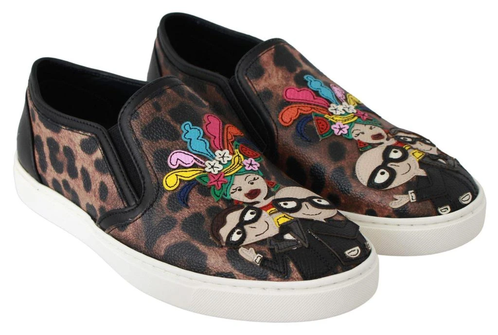 Dolce & Gabbana Dolce & Gabbana  Leather Leopard #dgfamily Loafers Shoes 3