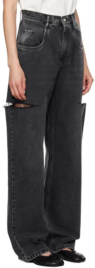 MAISON MARGIELA Black Cut-Out Jeans 2