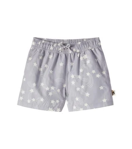 Mini Rodini Starfall printed swim trunks