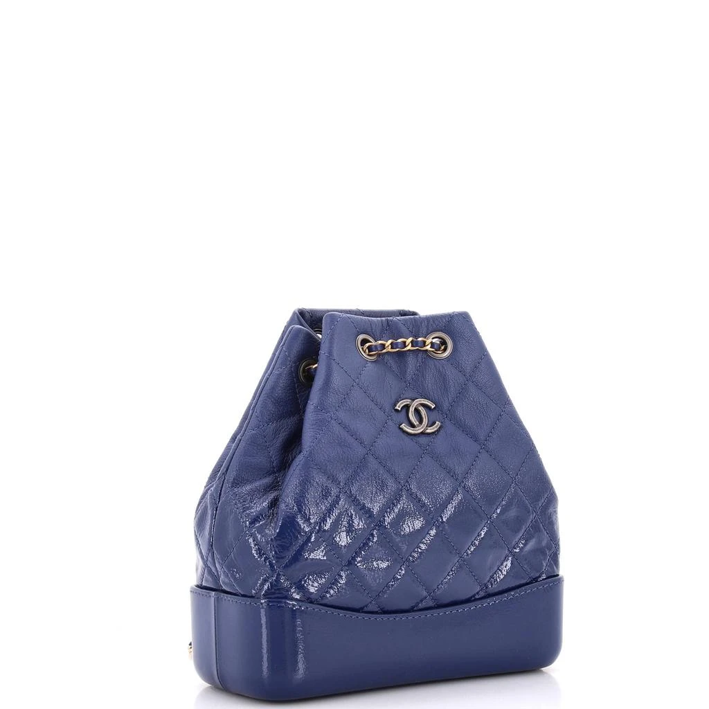 Chanel Gabrielle Backpack Quilted Goatskin and Patent Small 2