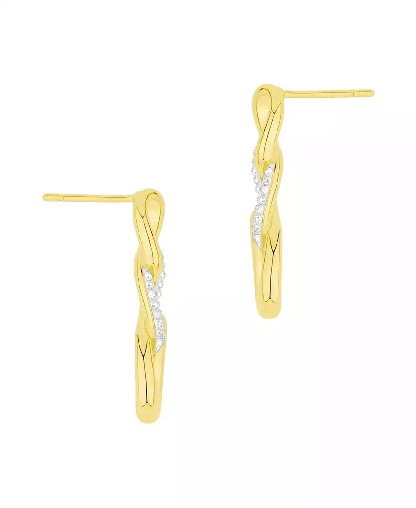 And Now This Crystal Link Drop Post Earrings 2