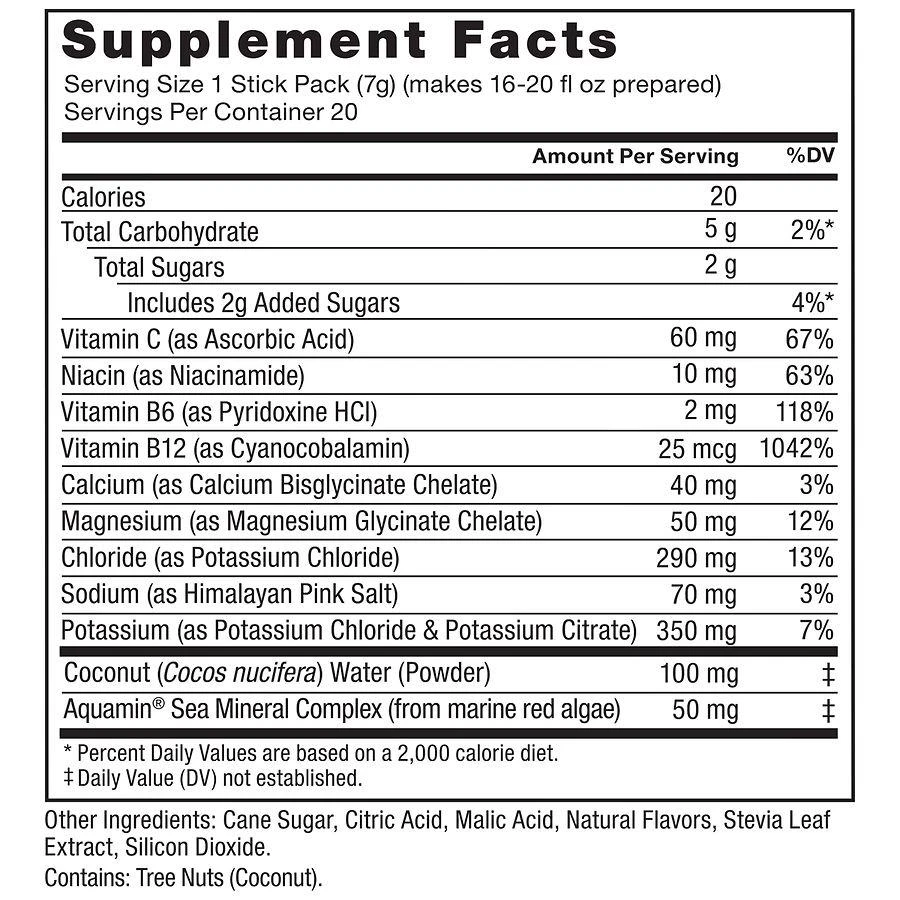 Force Factor Liquid Labs Rapid Hydration Electolyte Drink Mix Lemon Lime 4