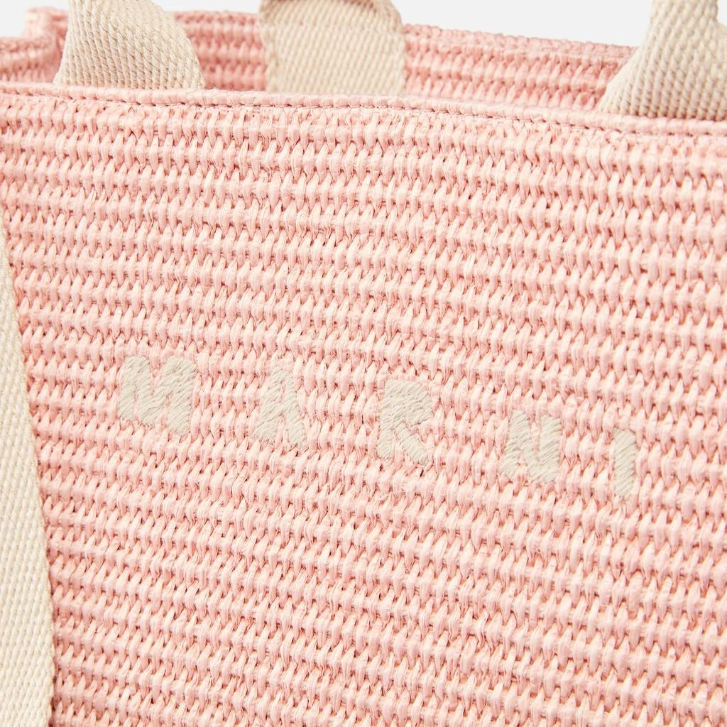 Marni Marni Basket Small Raffia Tote Bag 5