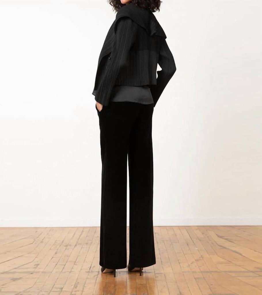 Avenue Montaigne Avenue Montaigne - Carla Velvet Palazzo Pants