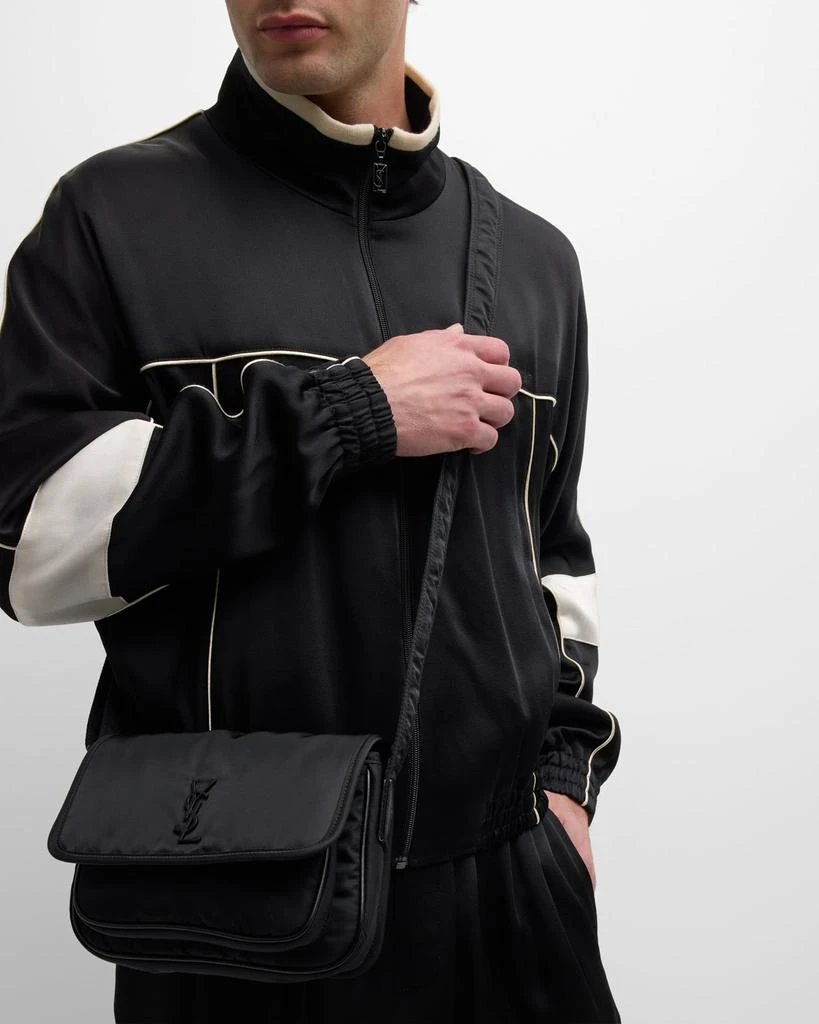 Yves Saint Laurent Men's Niki YSL Messenger Bag in Nylon 3