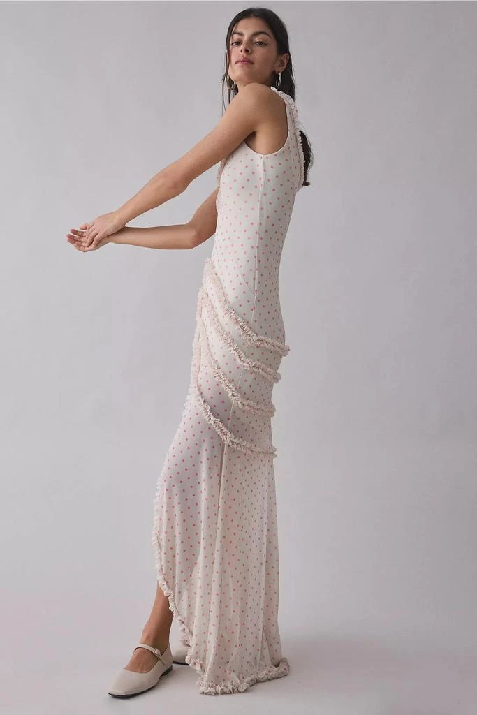 AFRM Landa Polka Dot Mesh Ruffle-Trim Maxi Dress  On Sale Now with Up to  50% Off | Discover Exclusive Deals & Savings at BeyondStyle  Authentic AFRM  Dresses|Women's|womens with Limited-Time Discounts,