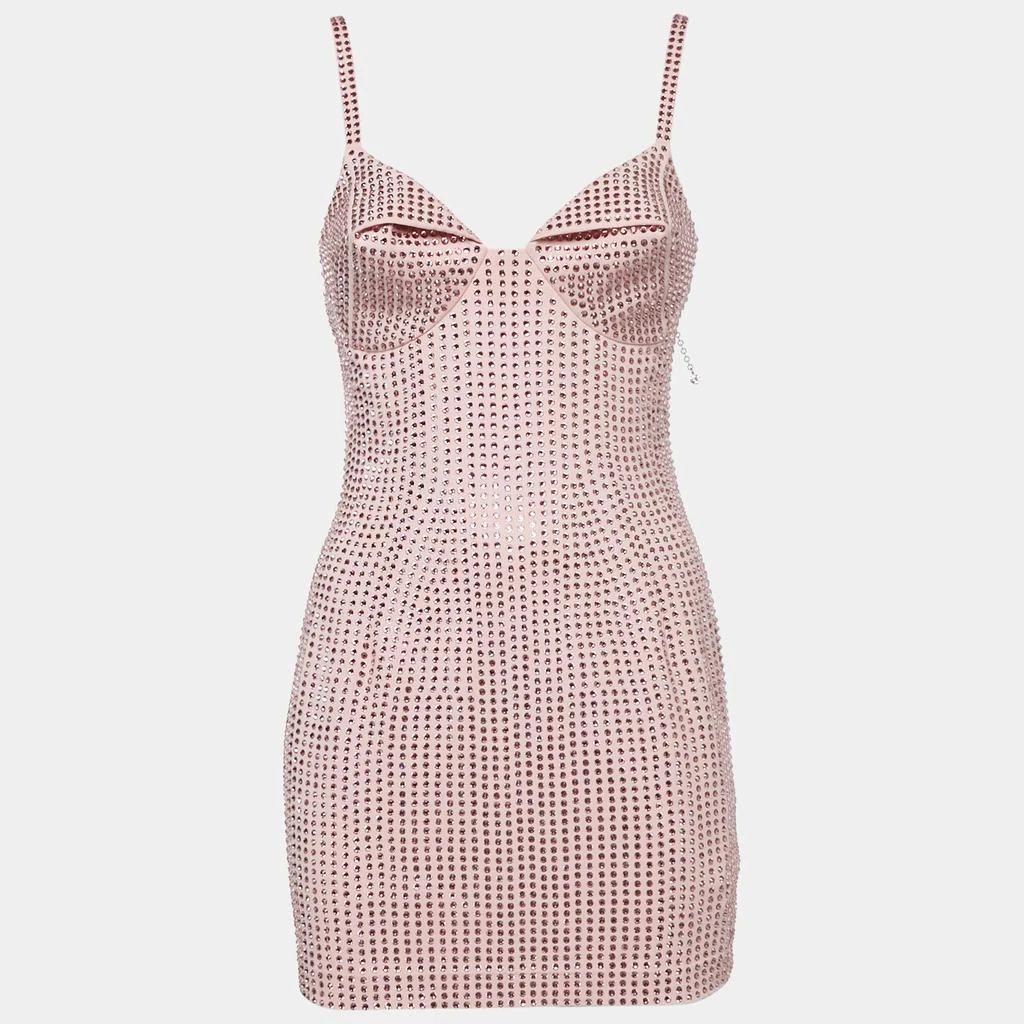 Area Candy Rose Jersey Crystal Embellished Mini Dress S  On Sale Now with  Up to 51% Off | Discover Exclusive Deals & Savings at BeyondStyle   Authentic AREA Women|Women's Clothes|Dresses with