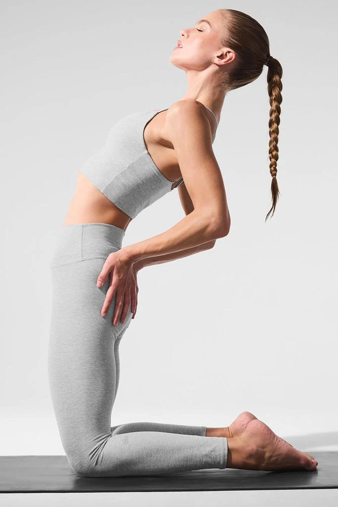 Alo Alosoft High-Waist 7/8 Highlight Legging - Athletic Heather Grey 5