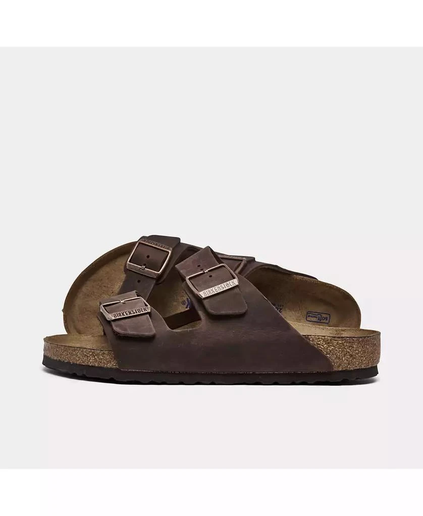 Birkenstock Men's Arizona Essentials Oiled Leather Two-Strap Sandals from Finish Line 2