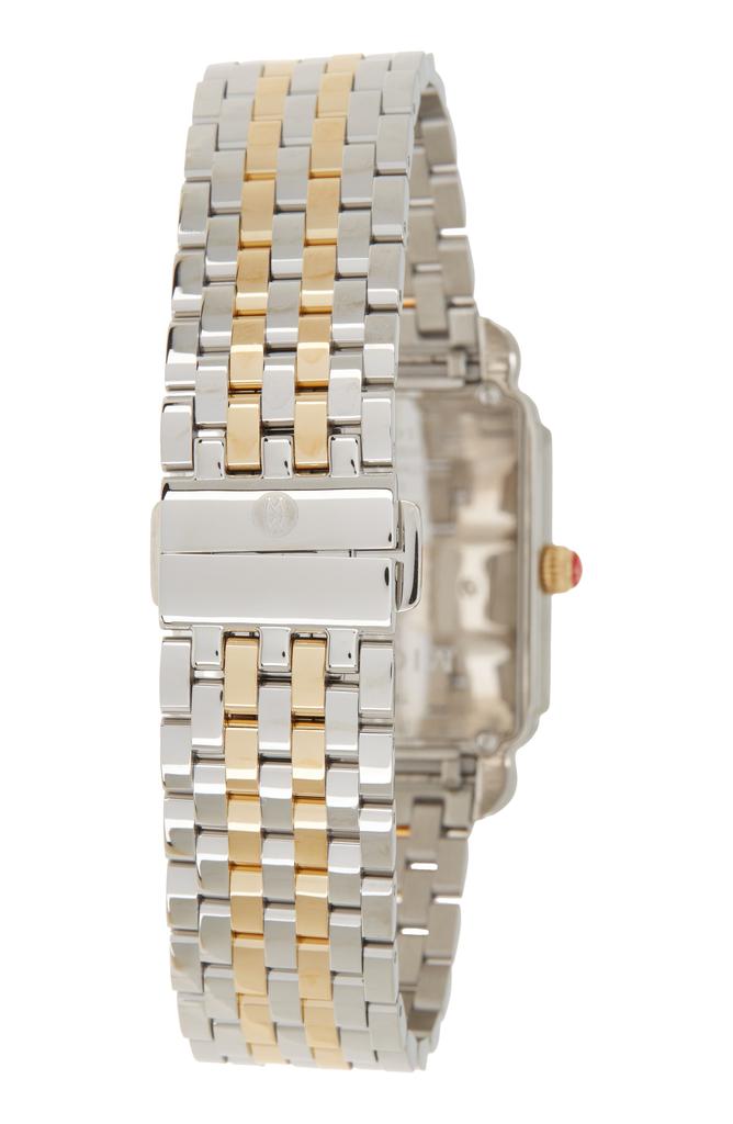 MICHELE Women's Deco Two-Tone Diamond Embellished Bracelet Watch, 20mm x 43mm - 0.52 ctw