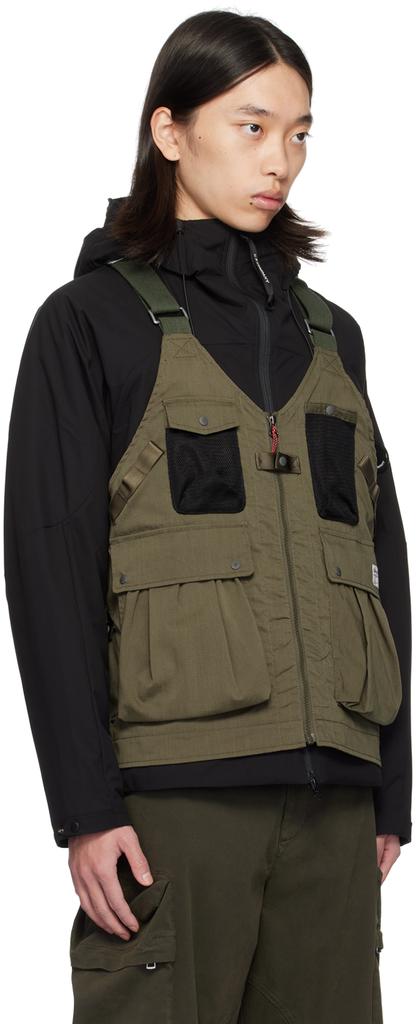 NANGA Khaki Hinoc Ripstop Field Vest
