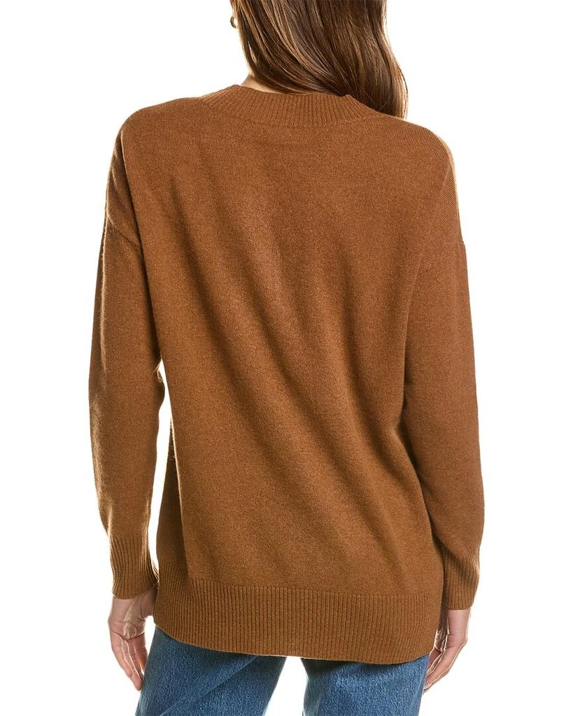 InCashmere V-Neck Cashmere Tunic Sweater 2