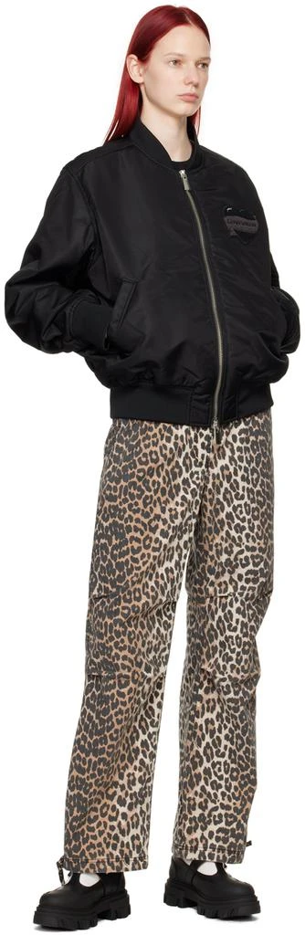Charles Jeffrey Loverboy Black Appliqué Bomber Jacket 4