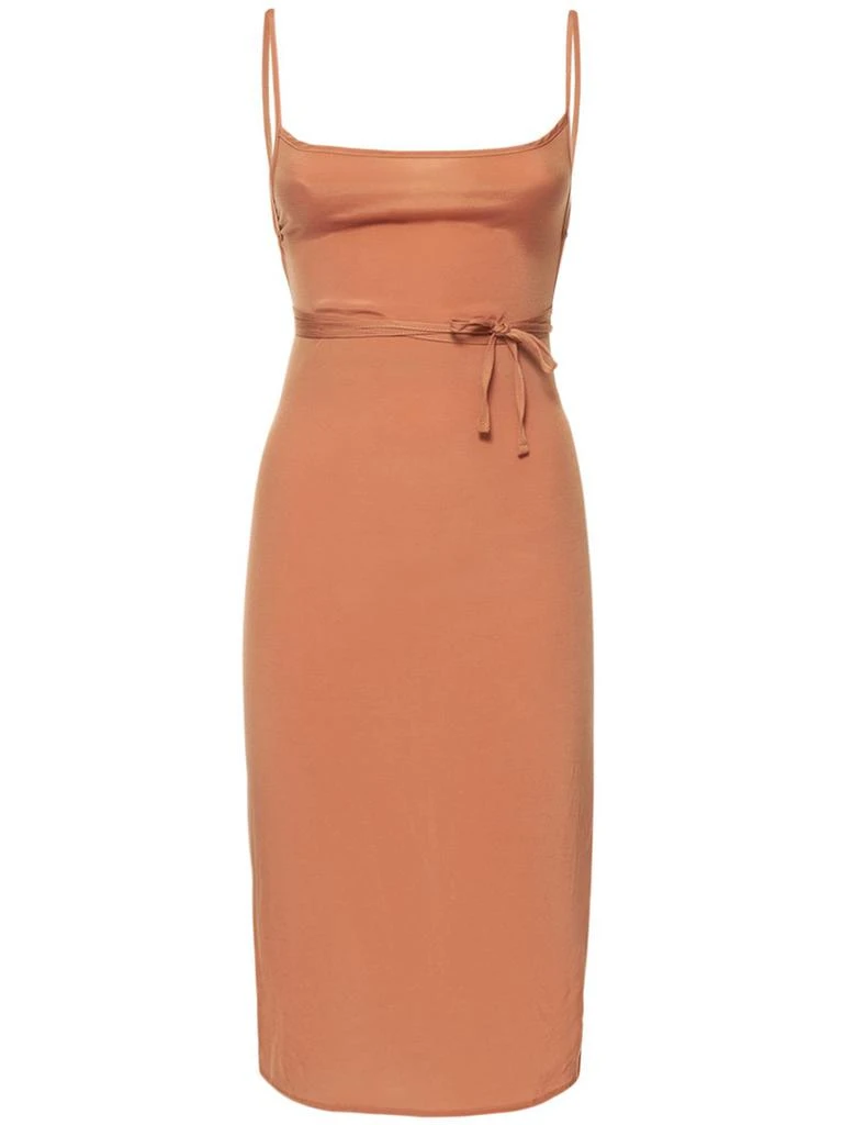 Anemos The Km Stretch Cupro Blend Midi Dress 1