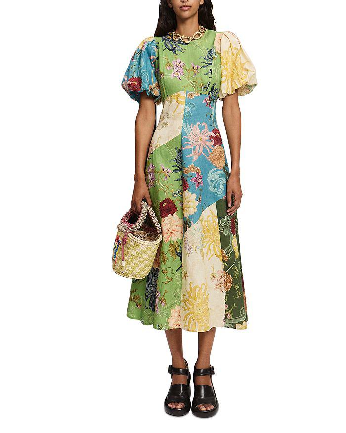 ALÉMAIS Avery Spliced Midi Dress
